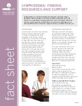 Thumbnail of the PDF version of Lymphedema: Finding Resources and Support